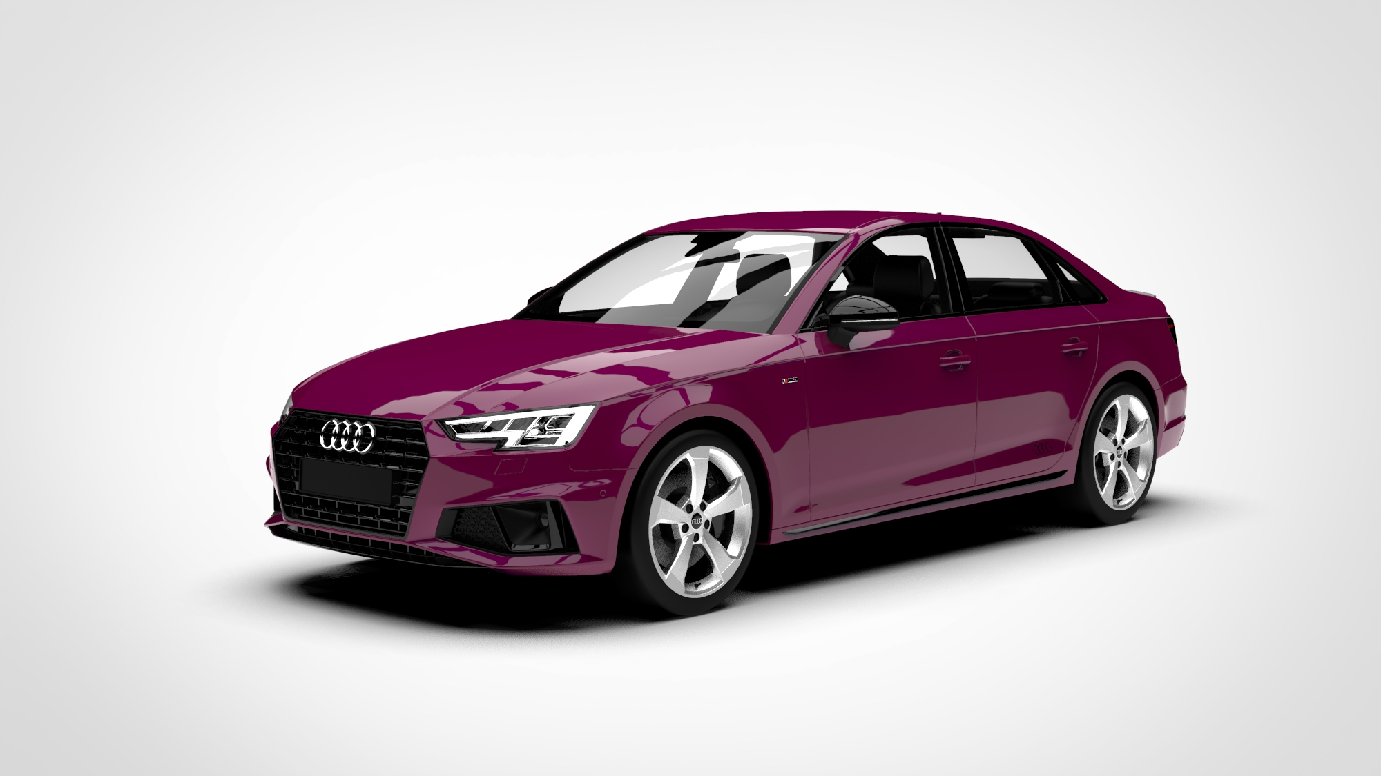 audi a4 s line avant 2019 3d模型