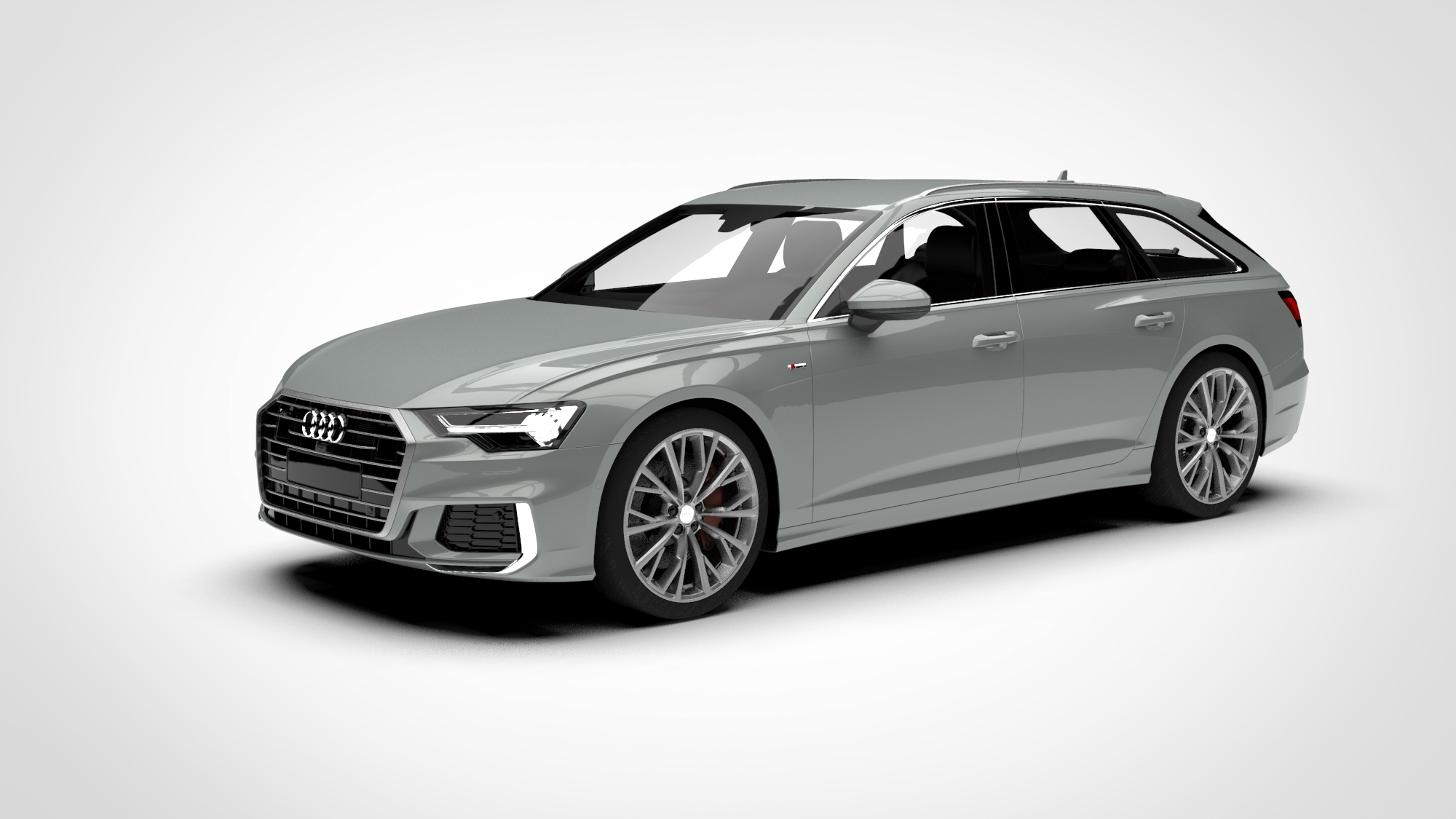 audi a6 avant s line 2019 3d模型