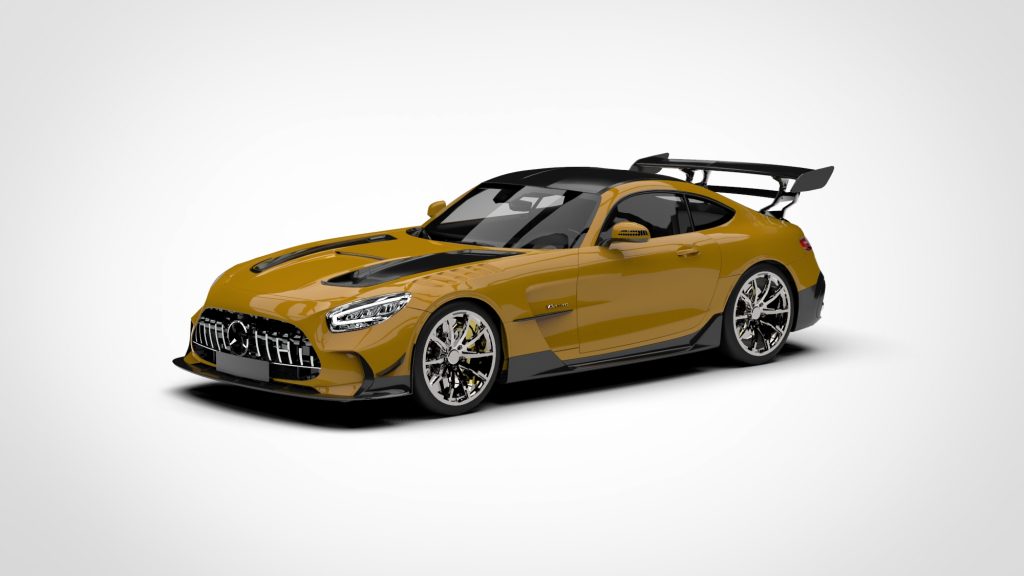 图片[2]-Mercedes Benz AMG GT Black Series 2021 Low Poly