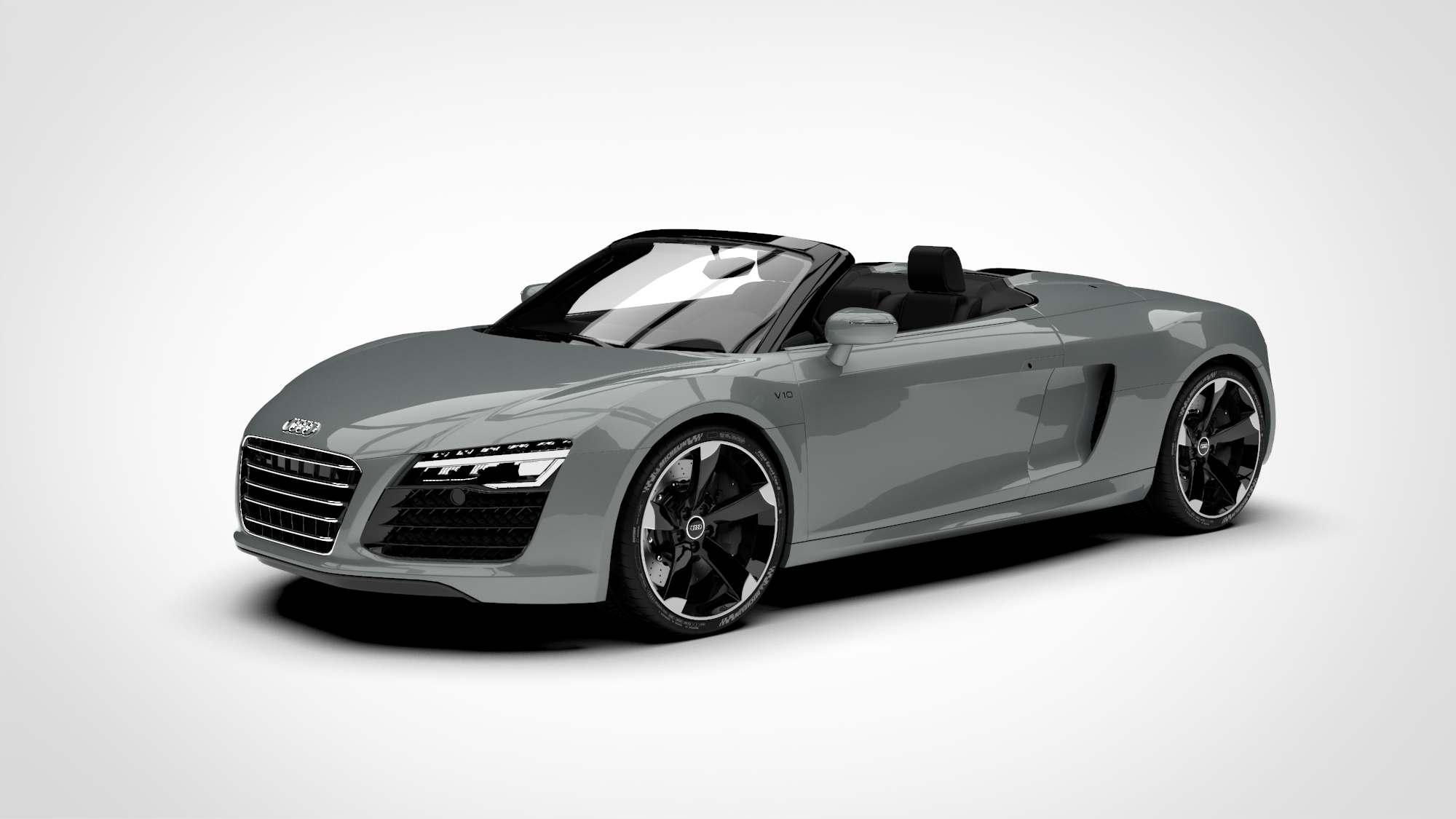 奥迪R8 audi r8 e tron spyder 2016 3d模型