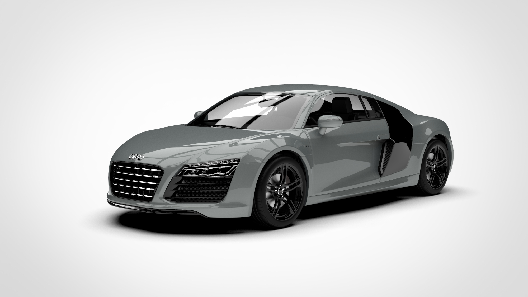 奥迪R8 audi r8 v10 2013 3d模型