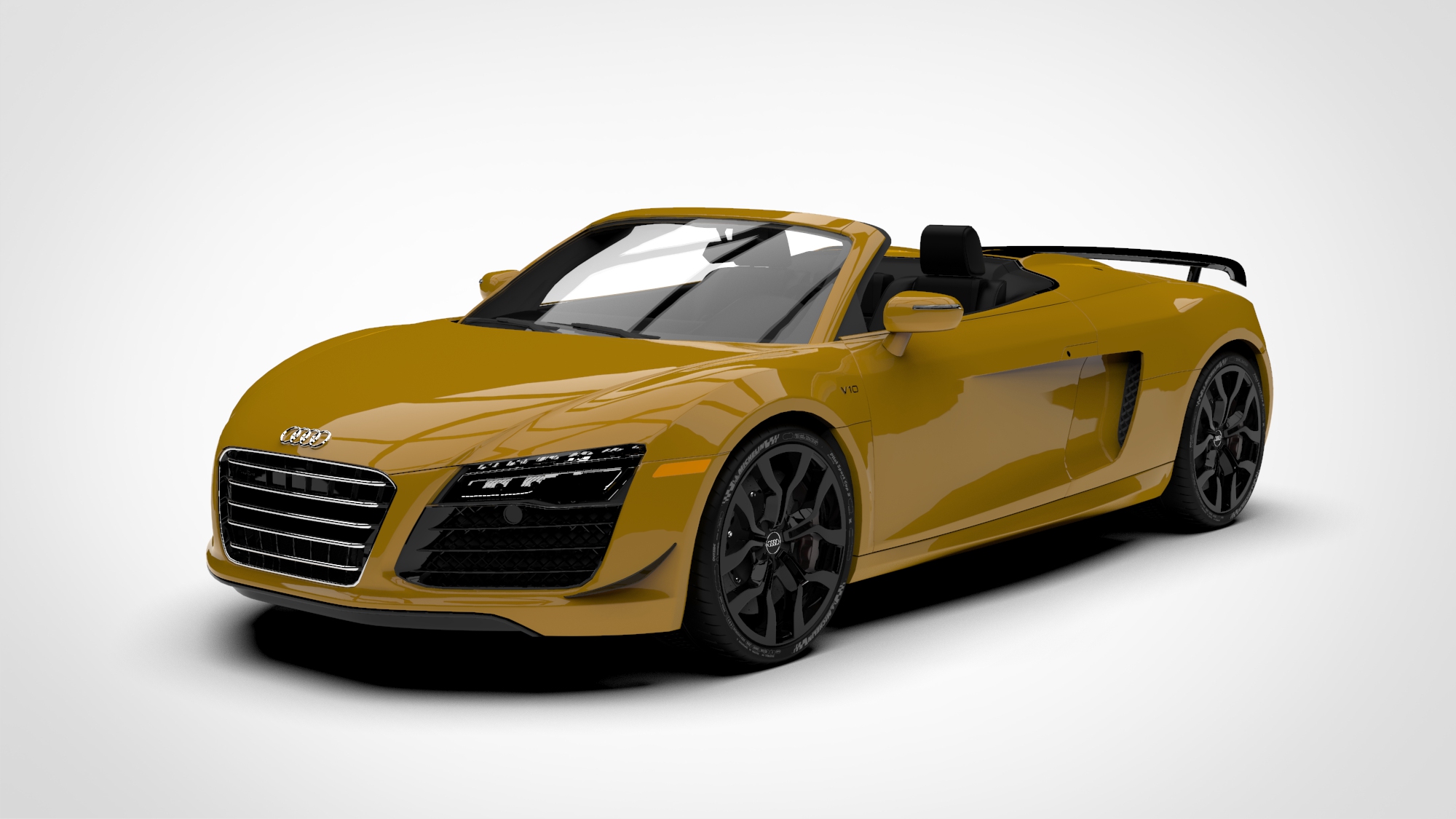 奥迪R8 audi r8 v10 competitions spyder 2016 3d模型