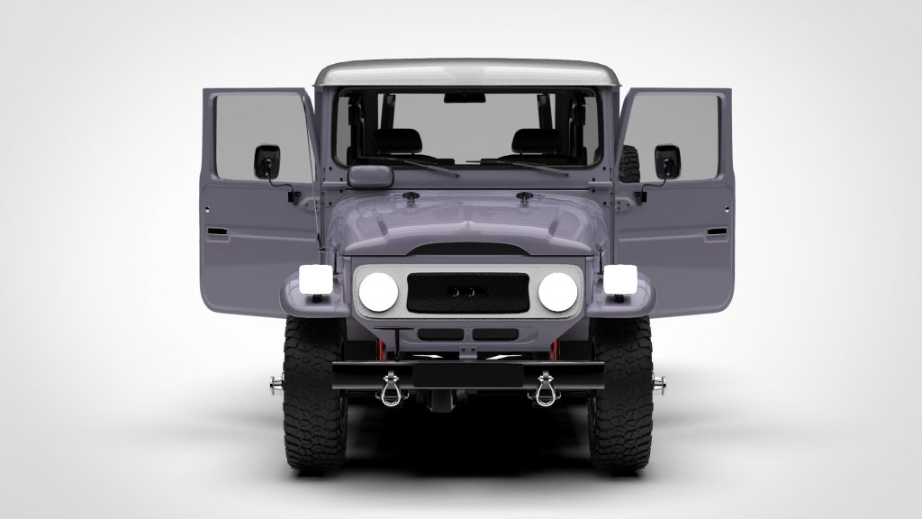 图片[1]-Toyota Land Cruiser FJ 40 Blue With Interior