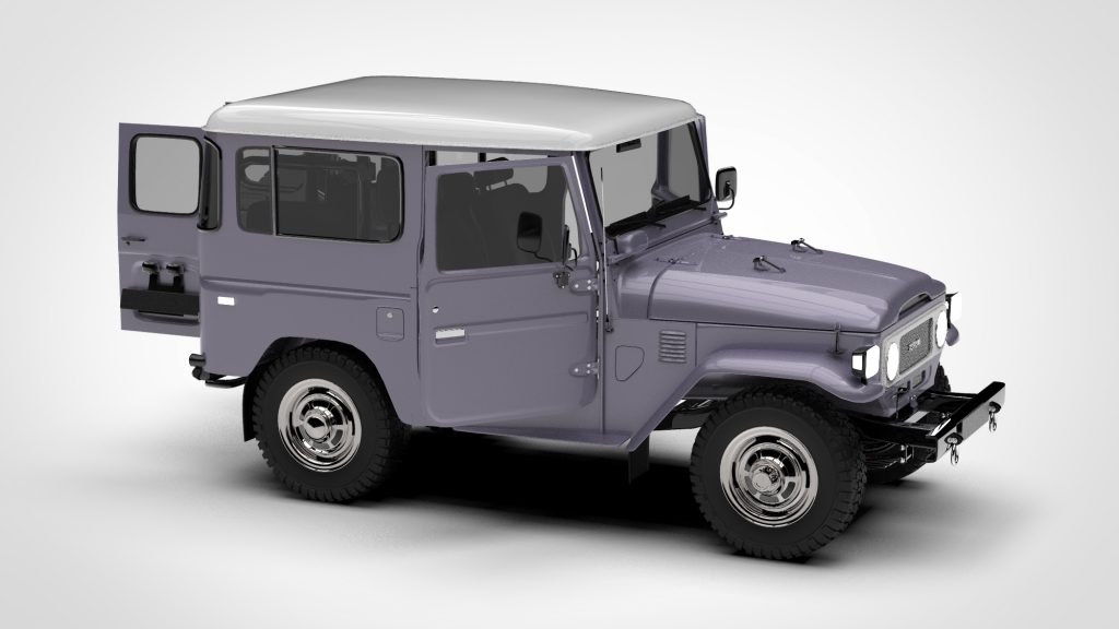 图片[3]-Toyota Land Cruiser FJ 40 Blue With Interior