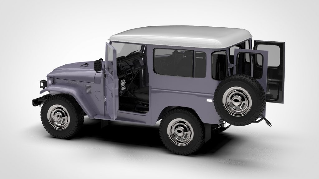 图片[4]-Toyota Land Cruiser FJ 40 Blue With Interior