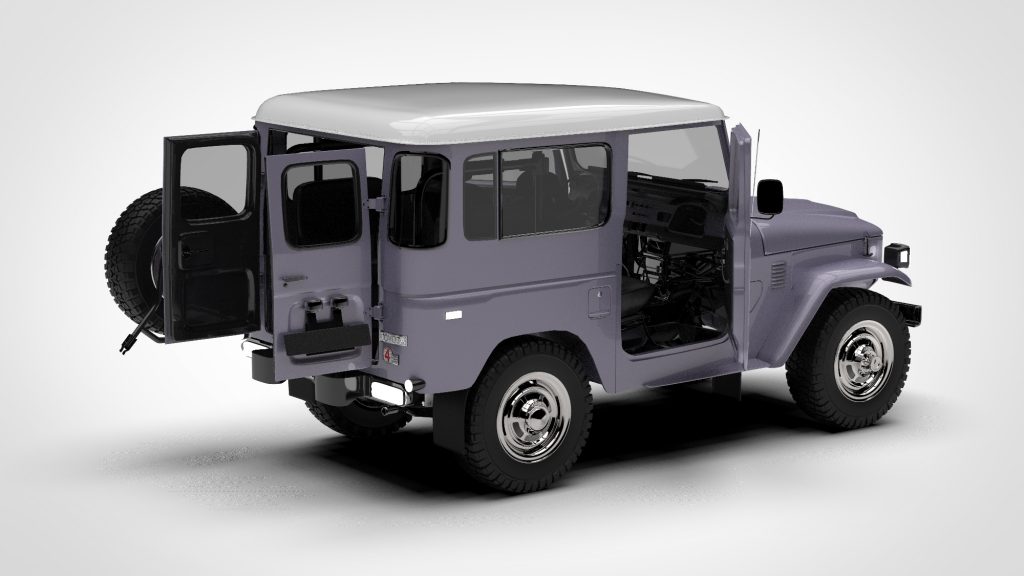 图片[5]-Toyota Land Cruiser FJ 40 Blue With Interior