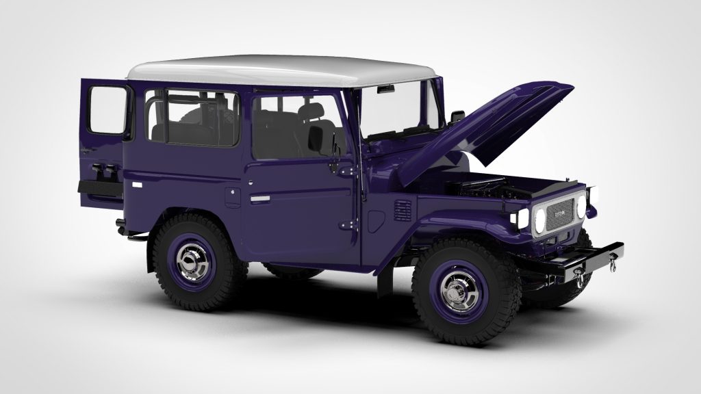 图片[3]-Toyota Land Cruiser FJ 40 Green Interiorchassis