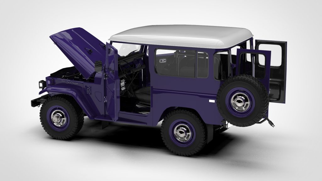 图片[4]-Toyota Land Cruiser FJ 40 Green Interiorchassis