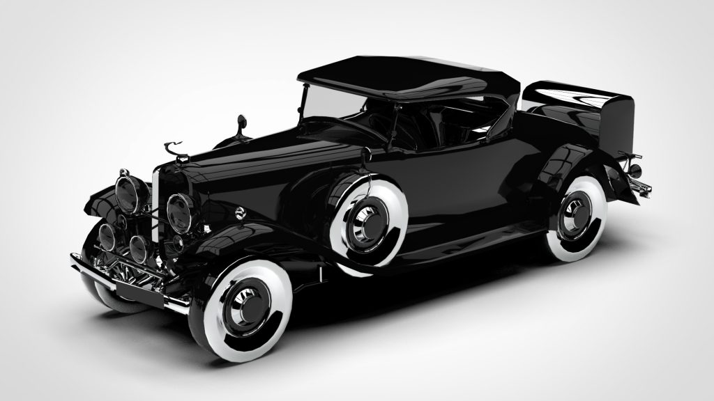 图片[2]-Cadillac V16 Roadster Low Poly 1930