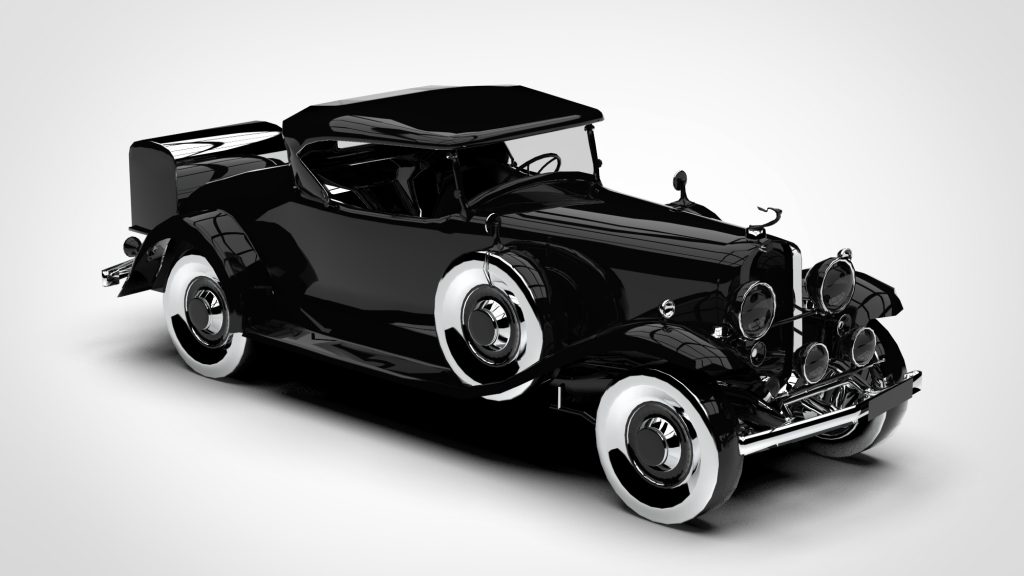 图片[3]-Cadillac V16 Roadster Low Poly 1930