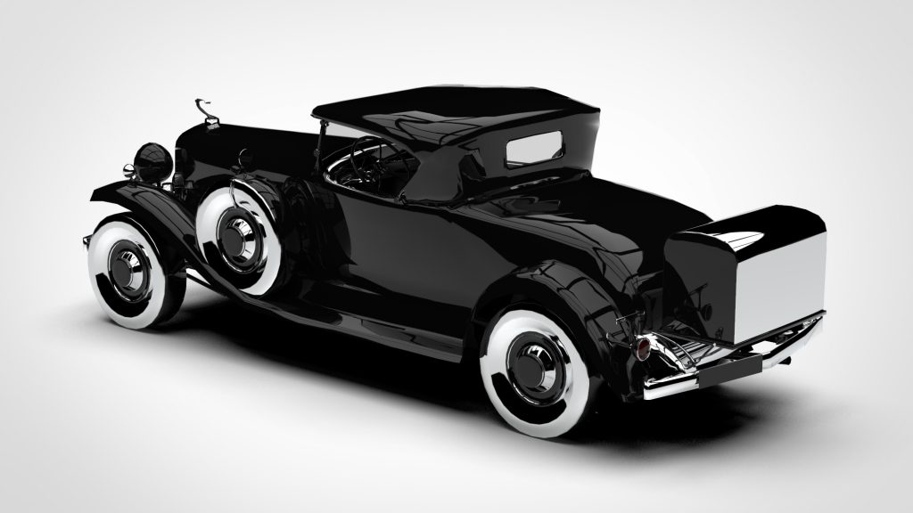 图片[4]-Cadillac V16 Roadster Low Poly 1930