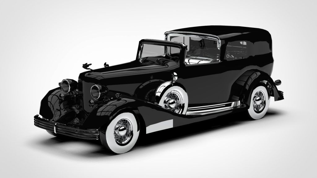 图片[2]-Cadillac V16 Town Car Low Poly 1933