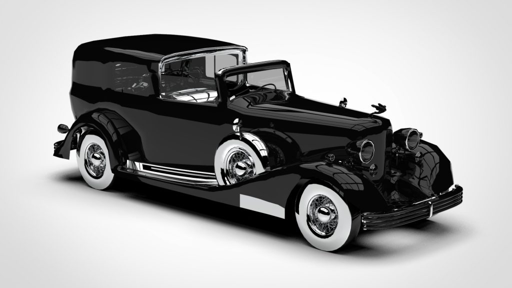 图片[3]-Cadillac V16 Town Car Low Poly 1933