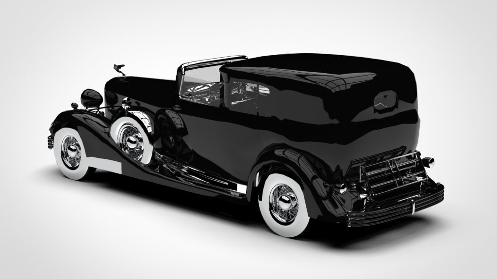 图片[4]-Cadillac V16 Town Car Low Poly 1933