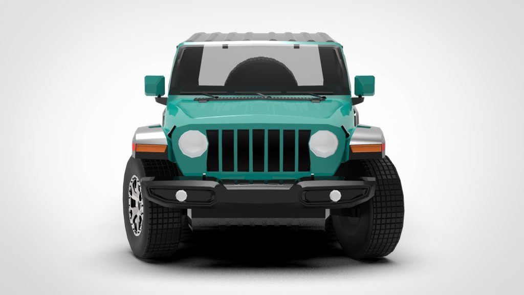 图片[1]-Jeep Wrangler Low Poly 2022