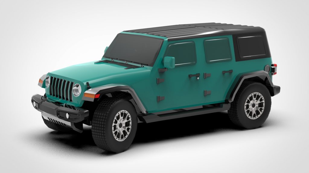 图片[2]-Jeep Wrangler Low Poly 2022