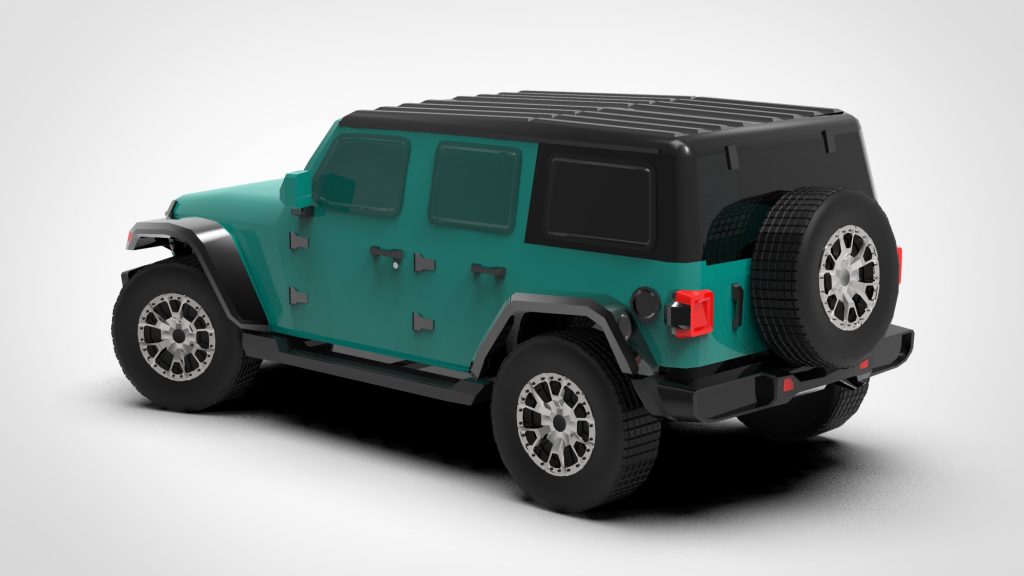 图片[4]-Jeep Wrangler Low Poly 2022