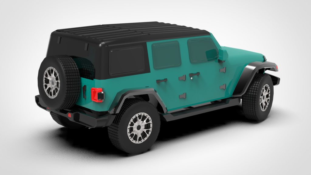 图片[5]-Jeep Wrangler Low Poly 2022