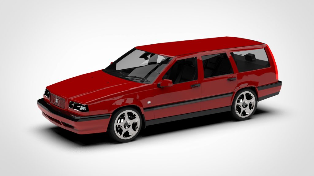 图片[2]-Volvo 850 Game Ready Low Poly 1991 1997