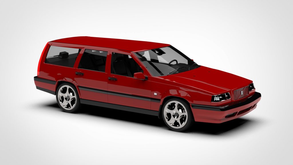 图片[3]-Volvo 850 Game Ready Low Poly 1991 1997