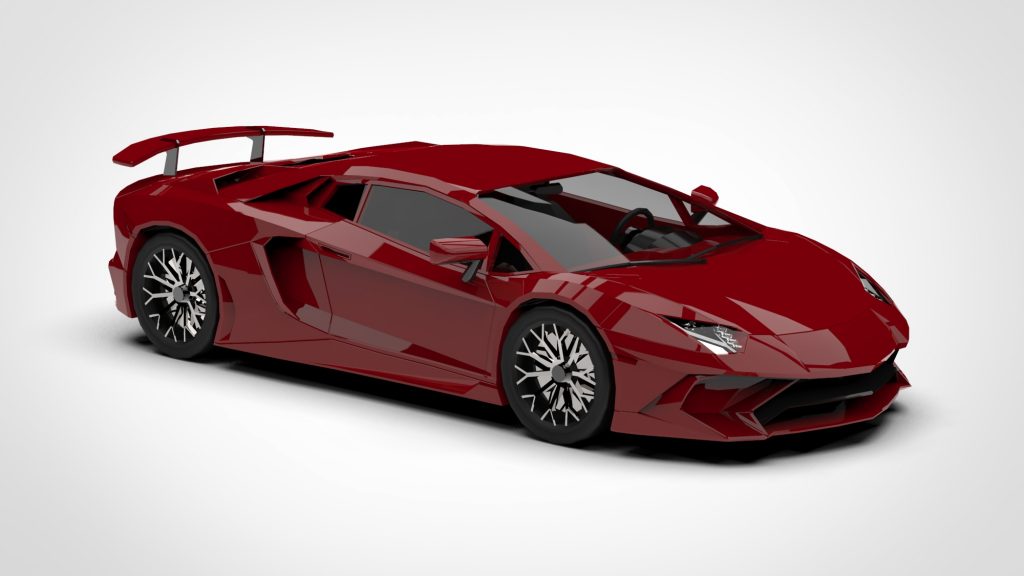 图片[3]-Lamborghini Aventador Mobile Game Low Poly