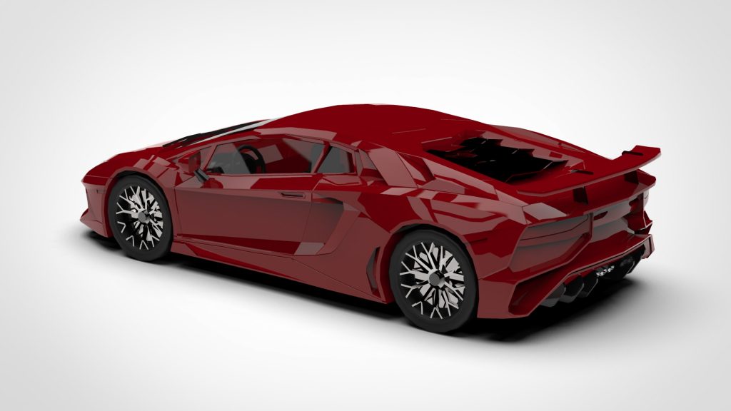 图片[4]-Lamborghini Aventador Mobile Game Low Poly