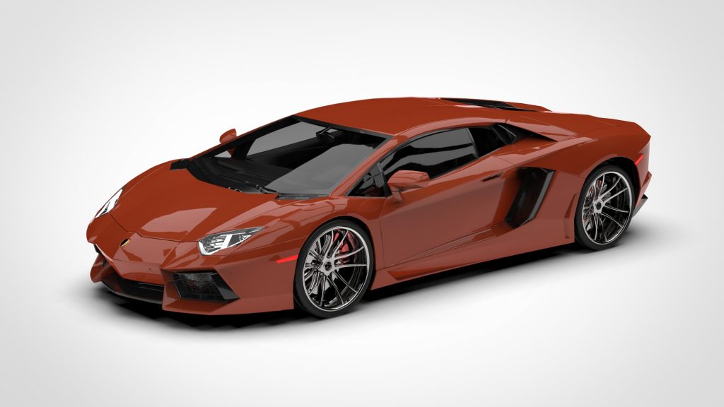 图片[2]-Lamborghini Aventador Rigged