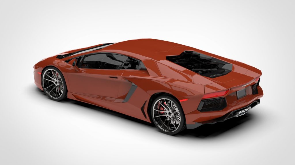 图片[4]-Lamborghini Aventador Rigged