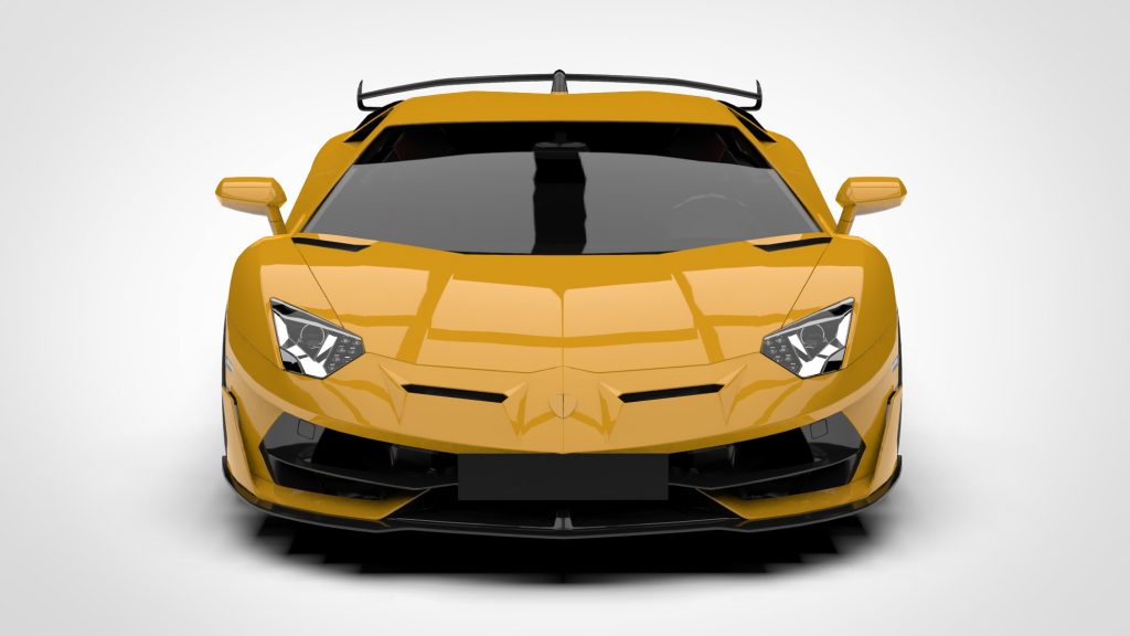 图片[1]-Lamborghini Aventador SVJ 2019 Low Poly