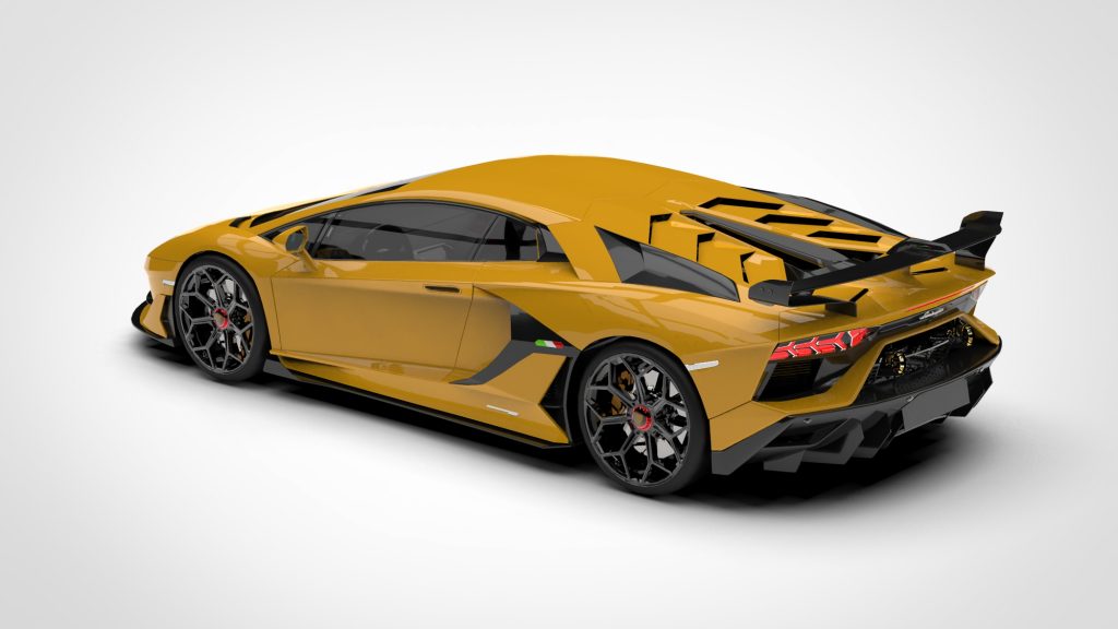 图片[4]-Lamborghini Aventador SVJ 2019 Low Poly