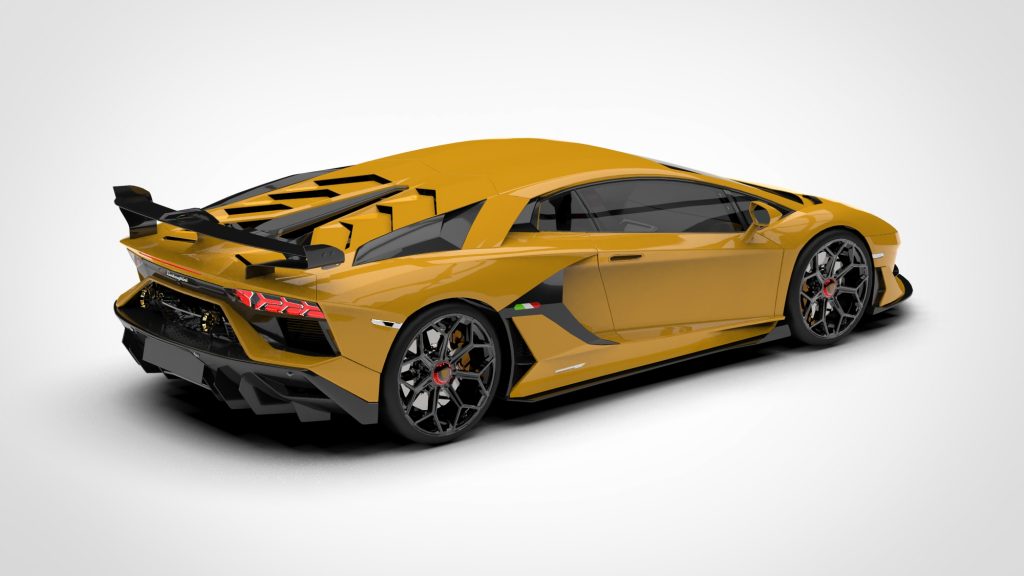 图片[5]-Lamborghini Aventador SVJ 2019 Low Poly