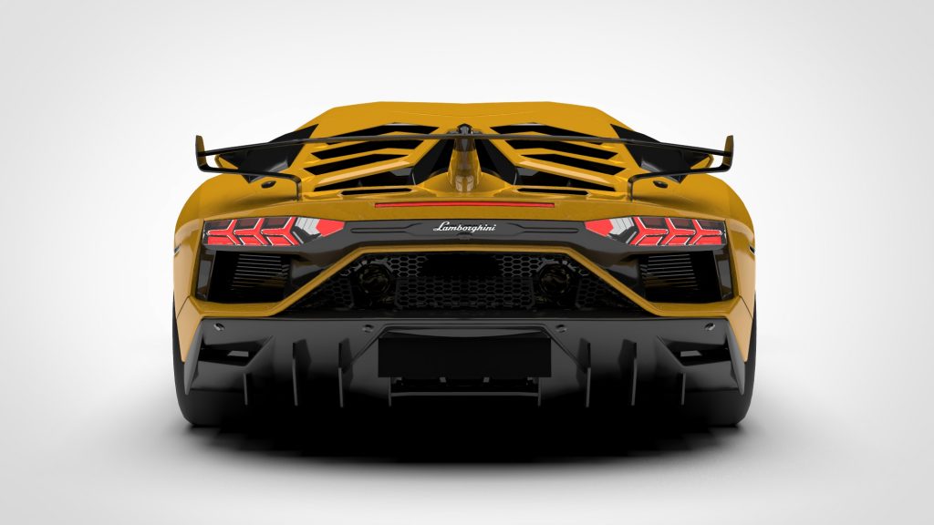 图片[6]-Lamborghini Aventador SVJ 2019 Low Poly