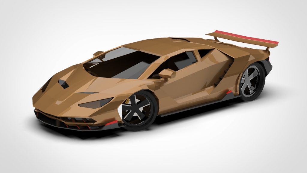 图片[2]-Lamborghini Centenario LP Low Poly 2016