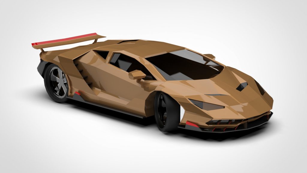 图片[3]-Lamborghini Centenario LP Low Poly 2016