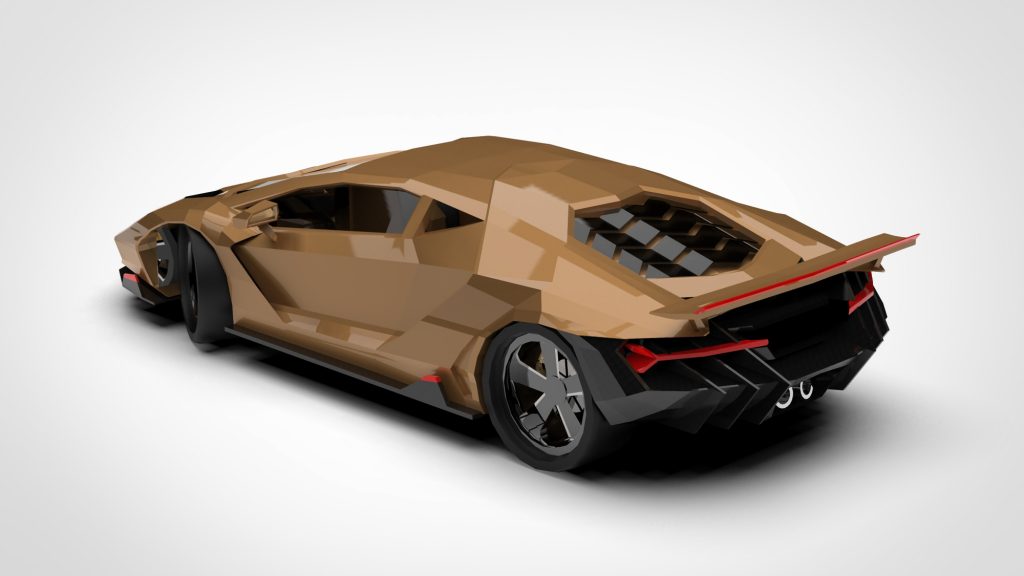 图片[4]-Lamborghini Centenario LP Low Poly 2016