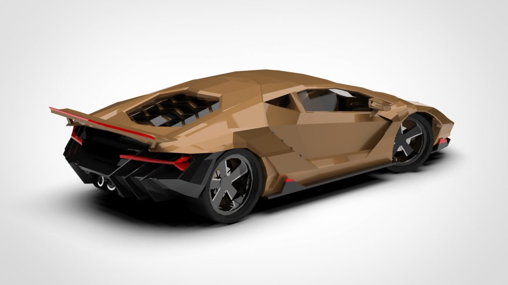 图片[5]-Lamborghini Centenario LP Low Poly 2016