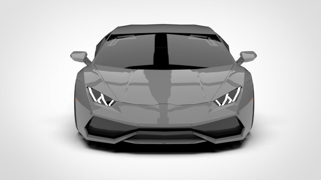 图片[1]-Lamborghini Huracan Low Poly