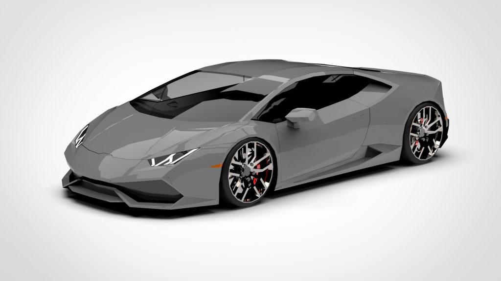 图片[2]-Lamborghini Huracan Low Poly