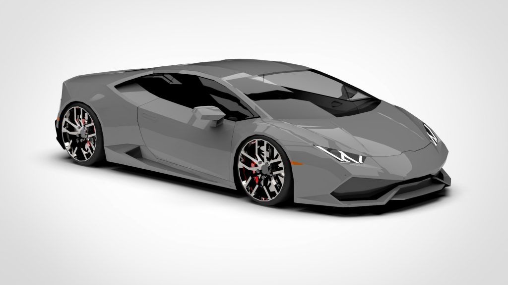 图片[3]-Lamborghini Huracan Low Poly