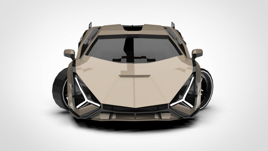 图片[1]-Lamborghini Sian FKP 37 Low Poly