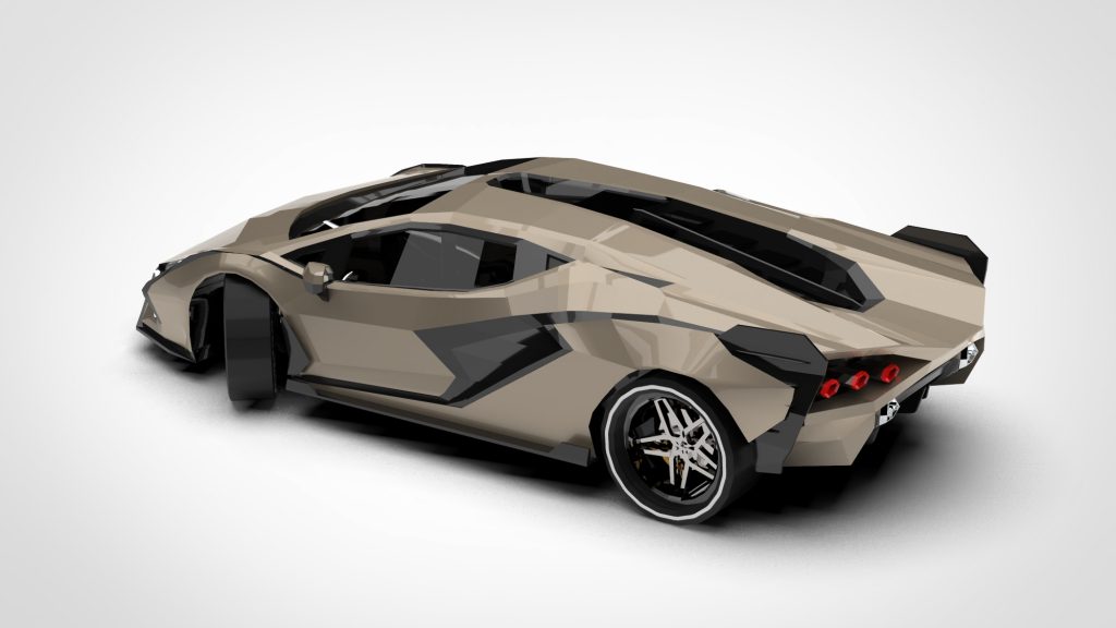 图片[4]-Lamborghini Sian FKP 37 Low Poly