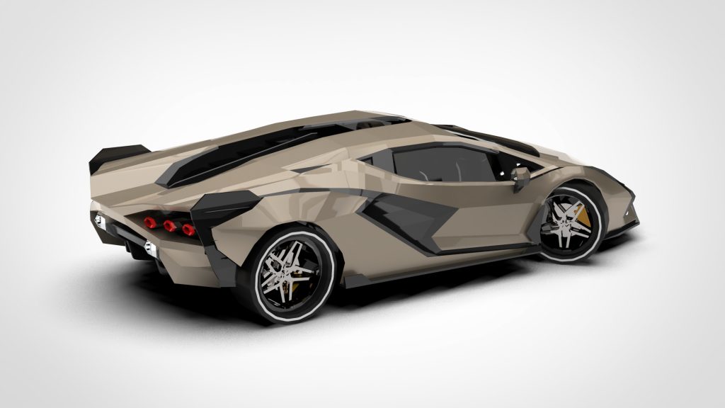 图片[5]-Lamborghini Sian FKP 37 Low Poly