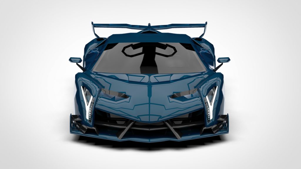 图片[1]-Lamborghini Veneno 2013 Low Poly