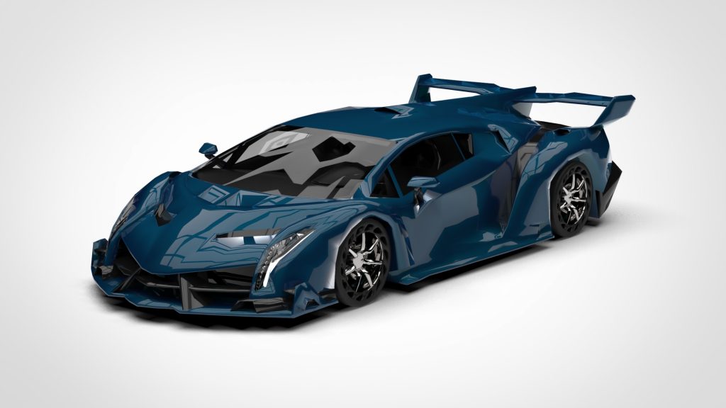 图片[2]-Lamborghini Veneno 2013 Low Poly