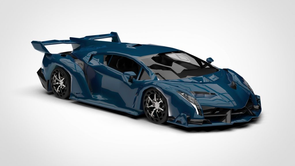 图片[3]-Lamborghini Veneno 2013 Low Poly