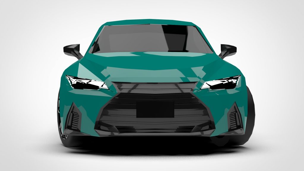 图片[1]-Lexus IS 300 Low Poly