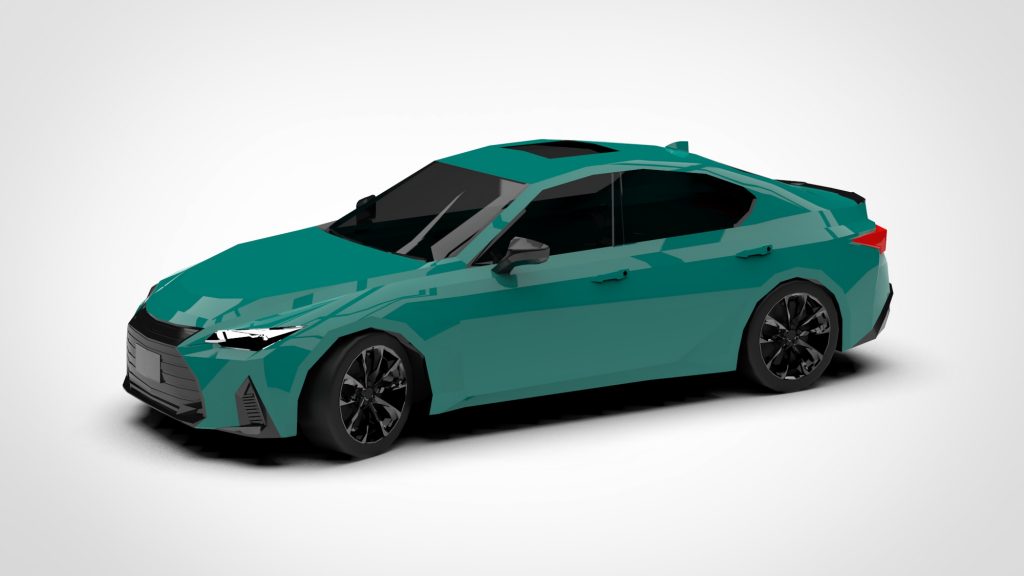 图片[2]-Lexus IS 300 Low Poly