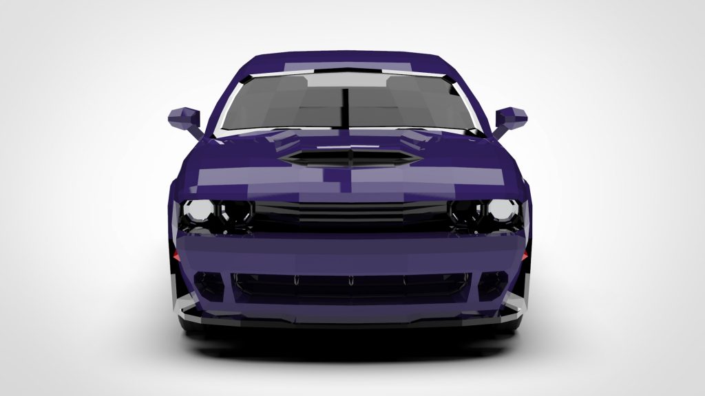 图片[1]-DODGE Challenger Low Poly 2015