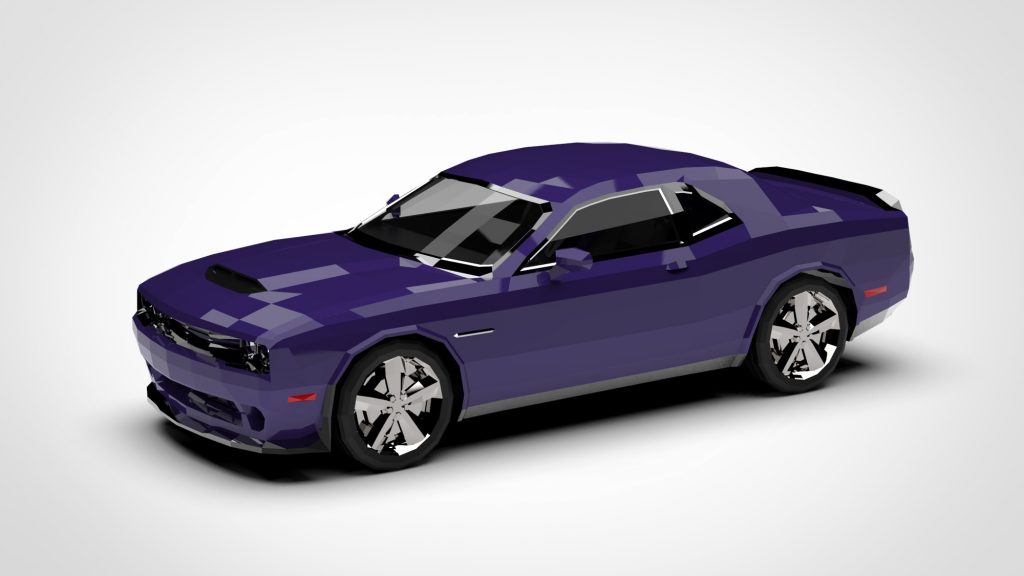 图片[2]-DODGE Challenger Low Poly 2015