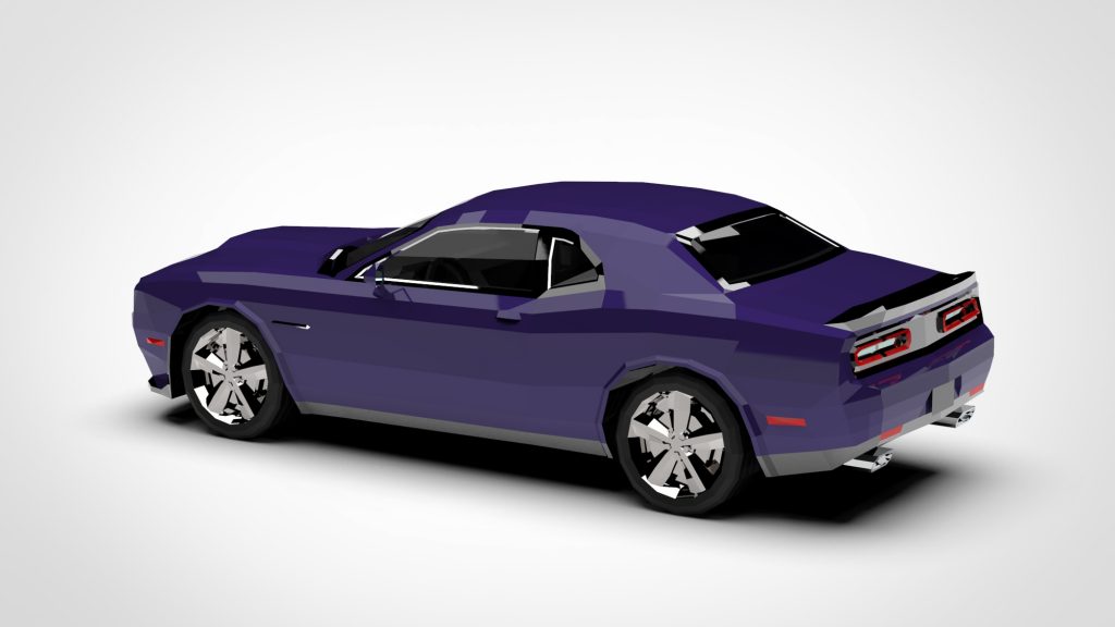 图片[4]-DODGE Challenger Low Poly 2015